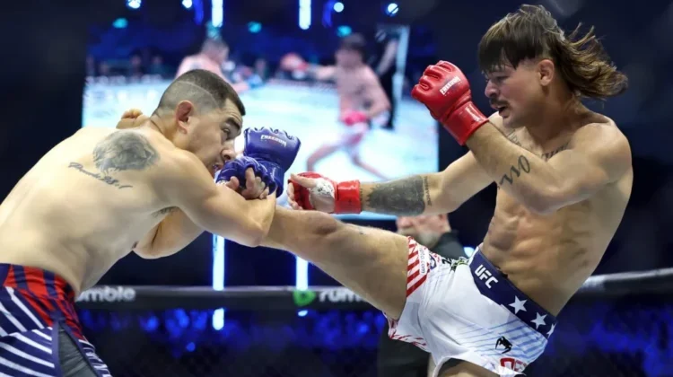 Amazonense Diego Lopes em ação no UFC Casa Branca - foto 1 - by UFC - Getty Images
