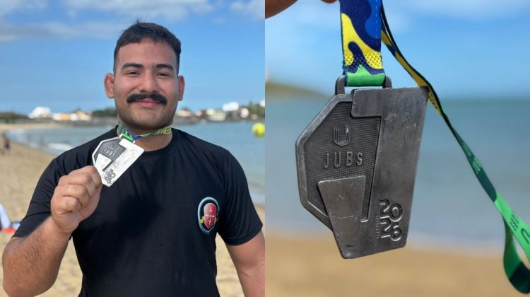 Beach Wrestling - Eduardo Trovão - Nilton Lins - prata - JUBs Praia 2026