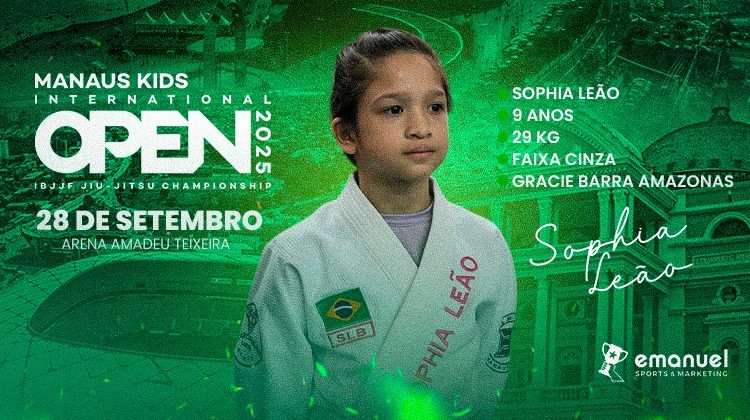 Sophia Leão - Manaus Kids de Jiu-Jitsu 2025 - foto 1